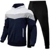 Tracksuits voor heren herfst en winter populaire hooded sporten losse casual heren hoodie broek Twee -stuk mode trend kleding G221011