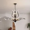 Chandeliers Industrial Style Crystal Chandelier For Living Room Hall Rustic Iron Pendant Lamp Bedroom Kitchen Cottage Candle Hanging Light