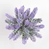 Decoratieve bloemen kunstmatige romantische provence lavendel plastic bruiloft vaas voor thuiskamer decor graan kerstnale planten