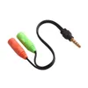 3,5 mm rozszerzony kabel słuchawkowy 1 Mężczyzna do 2 żeńskich gniazda aux kable audio do komputera mp3 mp4