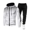 Trainingspakken voor heren Casual Sports Fitness Suit met DOTS Hoodie Sweatshirt Herfst Winter Sports Lange Mouw Trouser Sets G221011