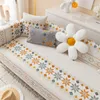 Chair Covers Modern Non-slip Sofa Cover Cotton Embroidered Fabric Pillowcase Four Season Couch Armrest Towel Washing Cushion Home