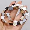 Beads 1 Strand Small Star Heart Oval Natural Black Mother Of Pearl Shell For Jewelry Making DIY Necklace Accessories