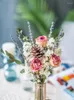 Fleurs décoratives Rose séchée naturelle Conservée Eucalyptus Reed Lavande - queue Herbe Bouquet DIY Mariage Gypsophile