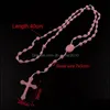 Hangende kettingen katholieke ketting plastic rozenkrans religieuze sieraden Jezus kruis kruisbeeld hanger kettingen nacht lumious 212 u2 dro dh3st