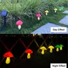 Strings Outdoor LED Solar Garden Light Cute Mushroom String Lights Waterproof 8 Modes Christmas Fairy For Yard Lawn Pathway Decor