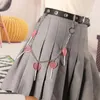 Keychains Harajuku Transparent Purple Heart Lollipop Metal Key Chain For Women Punk Jeans Waist Pants Accessories Jewelry