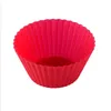 Forme ronde Silicone Muffin Cupcake Moules De Cuisson Cas Cupcake Maker Moule