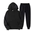 Männer Trainingsanzüge Sport Anzug Herbst und Winter Pullover Einfarbig Warme Zweiteilige Lose Hoodie Jogging Hosen Set G221011