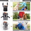 개 카시트 커버 트리트 파우치 애완 동물 훈련 가방 kibble 똥 가방 음식 캐리어 접을 수있는 물 그릇