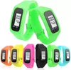 Compteurs de podomètre LCD numériques Smart Multi Watch silicone Run Step Distance de marche Compteur de calories Montre Bracelet électronique Podomètres de couleur