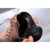 Boots Crystal Metal Chain Girls Fashion PU Leather Solid Ankle Shoes For Children Spring Autumn Zip Soft Anti Slip Kid Y2210