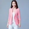 Ternos femininos Button Office Office Lady Oversize 5xl ol Tradicional clássico de manga longa feminino feminino Blazer Autunm jaqueta branca rosa preto