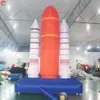 Utomhusaktiviteter Gratis luftfartyg Giant Decoration Uppbl￥sbar rymdskepp Rocket Shuttle Ground Balloon till salu