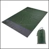 Andere festliche Partyzubehör 200210 cm tragbare wasserdichte Strandmatte Taschendecke Cam Zelt Bodenmatratze Outdoor Picknick Drop De DHA3B