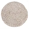 Сумки для хранения соломенная коврик круглый круг 40 x 4 см. Медитация на полу для домашнего сада патио