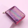 Wallets Fashion Short Sequin Laser Women's Wallet PU Leather Zipper Female Coin Purse Money Clip Clutch Bag ID Holder