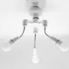 Supports de lampe E27 à LED porte-ampoule 3 en 1/4 1/5 1 douille de base répartiteur adaptateur de lumière tuyau