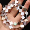 Beads 1 Strand Small Star Heart Oval Natural Black Mother Of Pearl Shell For Jewelry Making DIY Necklace Accessories