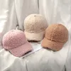 Casquettes de Baseball d'hiver chapeau pour femmes laine épaissir chaud mignon élégant casquette solide motif Animal fausse fourrure Sports de plein air Hip-Hop