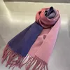 Blue Black Cashmere Shawl Scarf Winter Warm Wrap Long for Women Men9105849