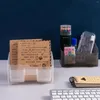 Förvaringslådor Plastic Office Desktop Makeup Organizer Box Creative Multifunctional Cosmetic Stationery