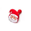 홈 정원 오일 파이프 크리스마스 스타일 만화 독특한 모양 실리콘 손질 파이프 파이프 마른 허브 실리콘 봉리 유리 버블러