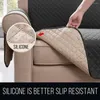 Tampas de cadeira Sofá seccional Cover resistência à água Couch Slipcover Protector PET Anti-Slip for Living Room