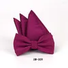 تربط القوس شرائط التعادل الكلاسيكية الصلبة القطن الأسود جاكار المنسوجة رجال الفراشة bowtie pocket pocket square super