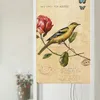 Gordijn mooie gordijnen retro stijl bloemenvogel serie deur partitie uit één stuk type huishouden geomantic lucky 85x150 cm