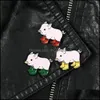 Broches Broches Cochon Amusant Avec Des Bottes De Pluie Épingles En Émail Piggy Broches Badge Denim Jeans Épinglette Dessin Animé Mignon Animal Bijoux Cadeau Pour K Dhsbs