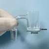 4mm Thick Clear Bottom Quartz Banger Nail Smoking Pipe Accessory 10mm 14mm 18mm Male Female Flat top 25mm for Glass Water Bongs Dab Rigs