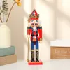 30cm Ahşap Nutcracker Bebek Kukla Ceviz Askerleri Noel Süsleri Yaratıcı Hediye Fabrika Satış