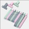 Other Kitchen Dining Bar 12Pcs/Set Plastic Bag Sealer Snack Fresh Food Storage Clips Tool Accessories Mini Vacuum Sealing Clamp Dro Dhwmp