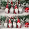 Christmas Tree Pendant Decorations Snowman Santa Claus Faceless Doll Gnomes Xmas Hanging Ornament for Home Xmas Navidad Natal 2023 New Year Gift