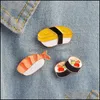 Pins Broschen Qihe Schmuck Broschen Pins Sushi Japanische Emaille Pin Revers Für Frauen Jacke Rucksack Einkaufstasche Dekoratives Zubehör Dhhks