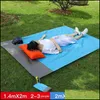 Autres Fournitures De Fête De Fête 200210Cm Portable Étanche Tapis De Plage Poche Couverture Cam Tente Sol Matelas En Plein Air Pique-Nique Drop De Dha3B