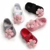 첫 워커 Prewalker 0 ~ 18 개월 동안 영아 봄과 가을 작은 꽃면 스트라이프 안티 스틱 소프트 싱크 신발 계단