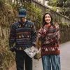 Pacote de suéter feminino por atacado Correio 2023 outono e inverno novas malhas de moda de moda de estilo étnico vestido de casal de casal coreano