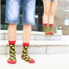 Skarpetki męskie Men Cartoon Hip Hop Cool Yellow Duck Socks Cotton Scateboard Art Art Funny Socks Osobowość Tide Pet Elf Sox Casual For Lovers T221011