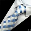 Bow Ties Gusleson Design Kvalitet Silk M￤n slipsar 8 cm PlaidStriped Neck For Men Classic Wear Business Wedding Party Gravatas