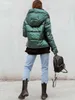 Women's Down Parkas Three Length Puffer Jacket Women Winter Parka Zip Up Quilted Long Coat Plus Size Casual Streetwear Hooded Oversized Padded Parka T221011