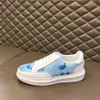 Topquality Luxury Designer Shoes Casual Sneakers Breattable Calfskin With Floral Empelled Rubber Outrole White Silk Sports US38-45 MKJKKK00002