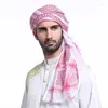 Bandanas Muslim Arabische hoofddoek multifunctioneel Keffiyeh Shemagh sjaal militaire tactische tulband biddende hoed plaid 140 140cm