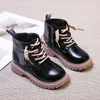 Boots Winter Children Shoes PU Leather Waterproof Ankle Kids Snow Brand Girls Boys Rubber Fashion Sneakers 221012