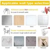 Shower Curtains Towel Curtain Pole Plastic Self Adhesive Wall Hooks Rod Holder Mounting Bracket Fixing