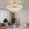 Lustres décor à la maison lampe salon lustre éclairage moderne pendentif 110V 220V coquille européenne nordique lumière pour chambre