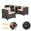 Kissen 1-8 Set Sofa Outdoor Garten Innenbezug Stuhl Ersatz