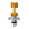 H4/P15D/BA20D 16W LED 3 COB Motorcycle Headlight Bulb 2000LM 6000K Hi/Lo Beam Light Up to 50000 Hours