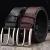 Riemen plyesxale 2022 Echte lederen riem mannen strap mannelijke luxe pin gesp voor casual cummerbunds ceinture homme g148